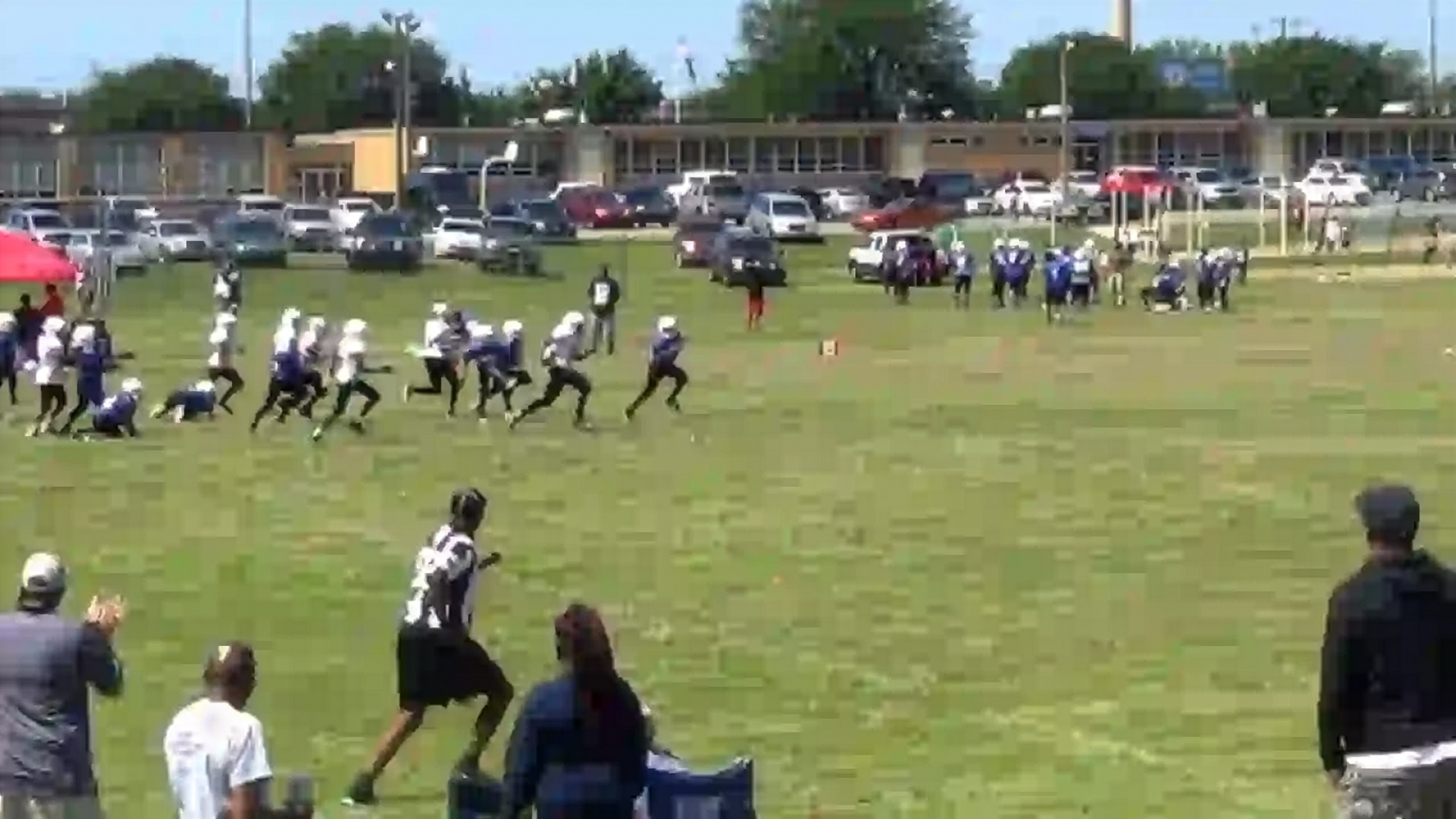 2017 Lansing Cowboys JV Youth Football Team vs Jackson Bulldogs Highlights - Video Thumbnail Header Image